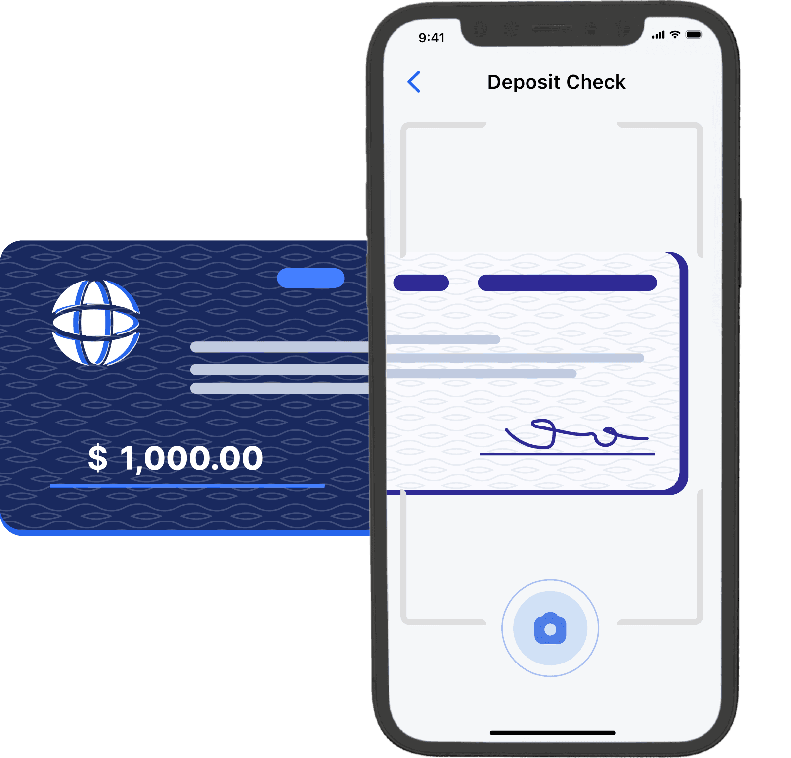 Account payments deposit check app image