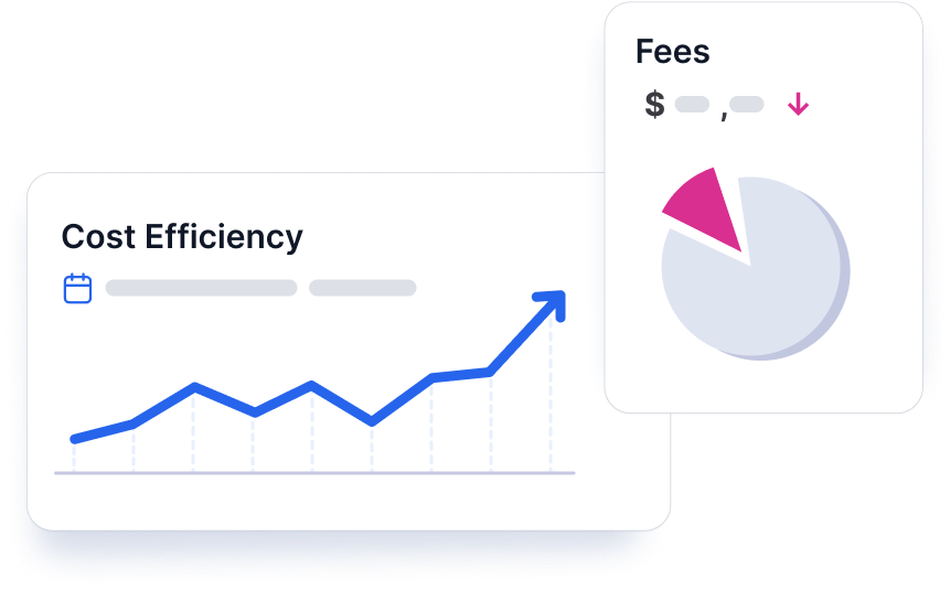 Cost efficiency and fees charts images